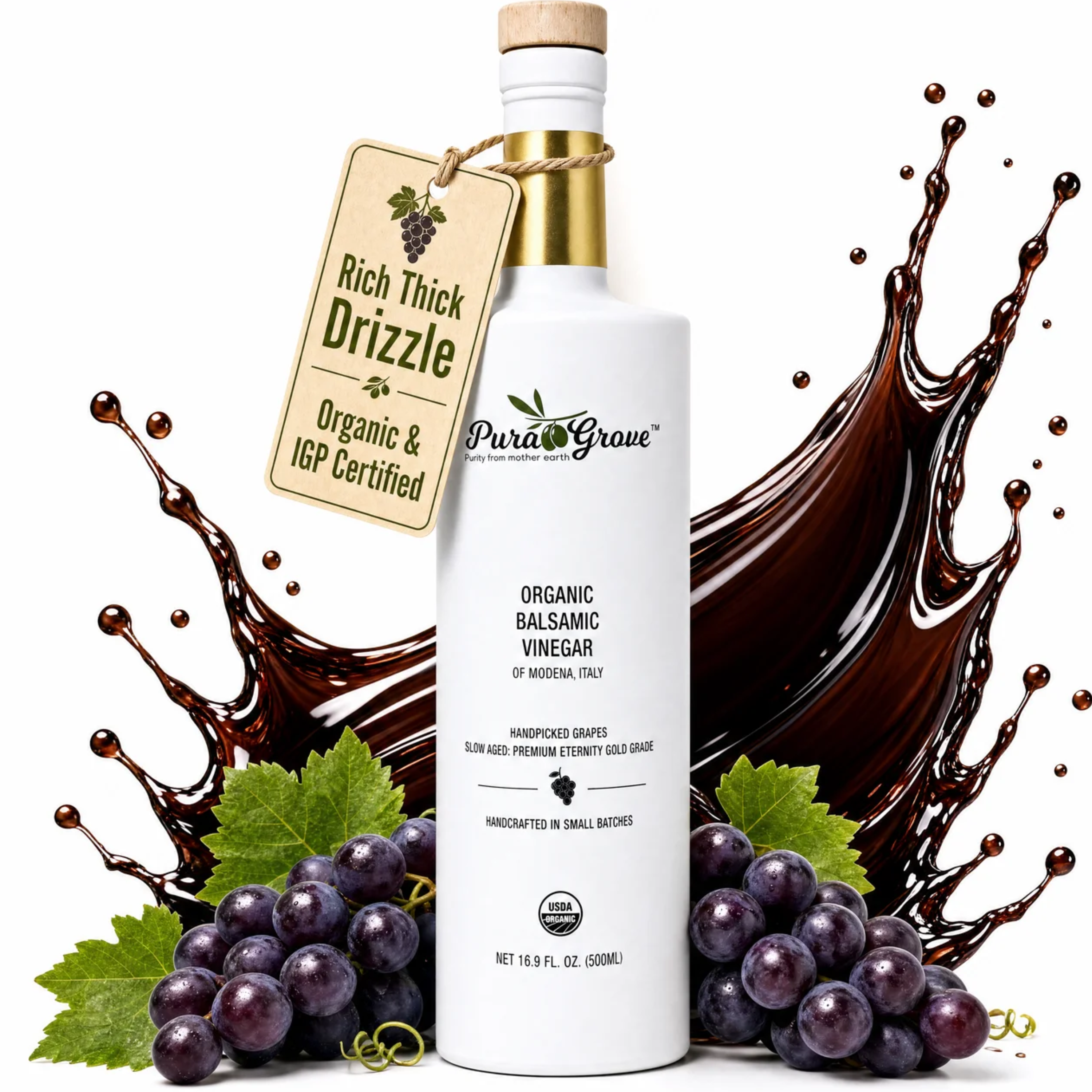 Organic Balsamic Vinegar – PURA GROVE Olive Oil
