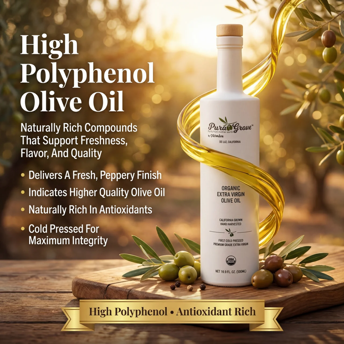 Premium Organic Extra Virgin Olive Oil